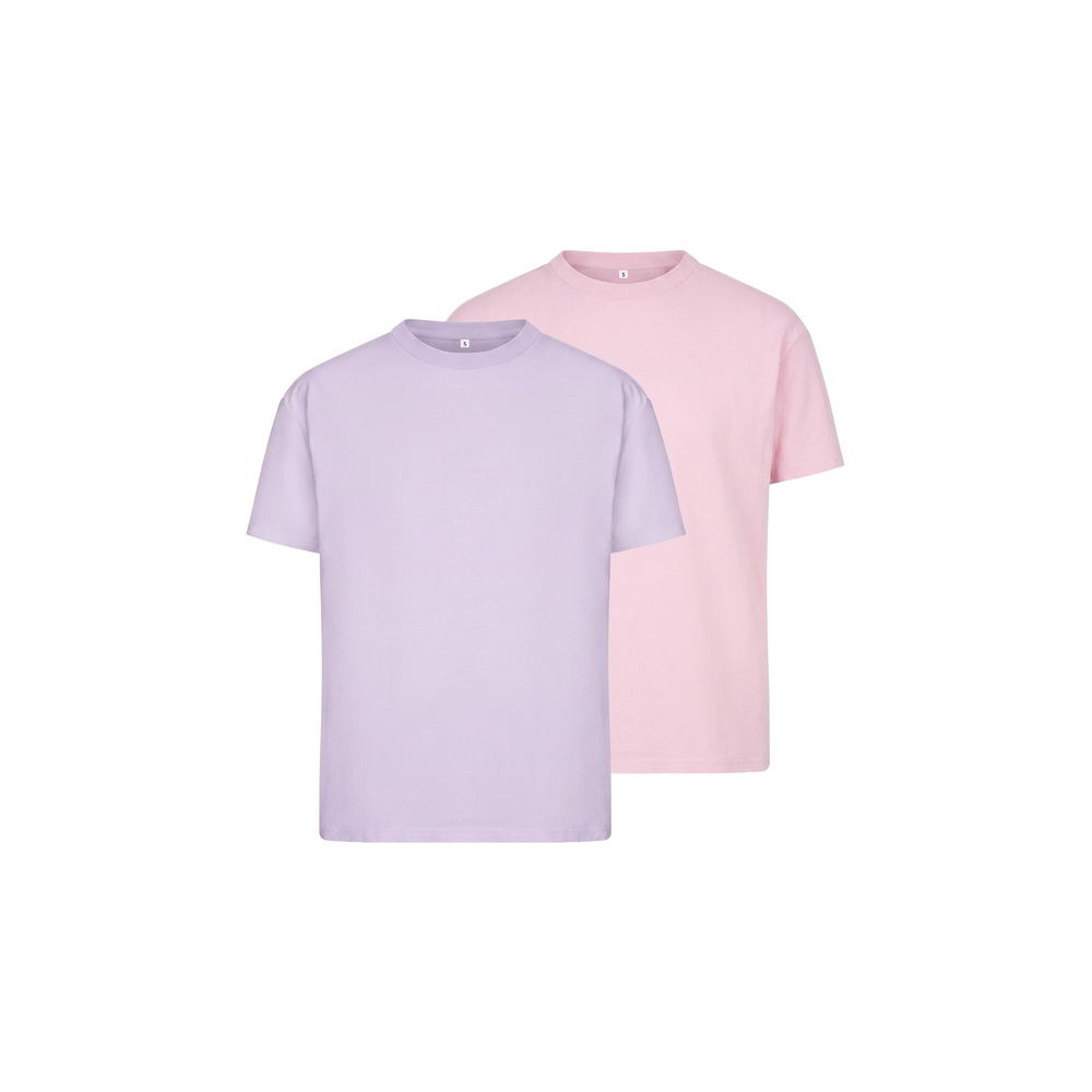 Urban Classics - Everyday 2Pack Tshirt Femme - Lilas/Rose